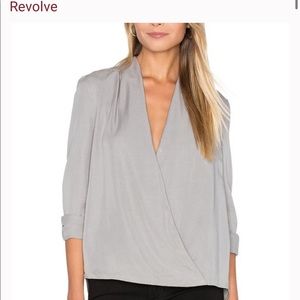 Blaque Label grey wrap blouse